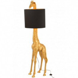 Lampe Girafe Resine Or