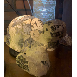 Lampe mosaïque tortue