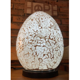 Lampe œuf mosaïque
